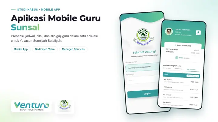 Aplikasi Mobile Guru untuk Pesantren: 500+ Guru Aktif