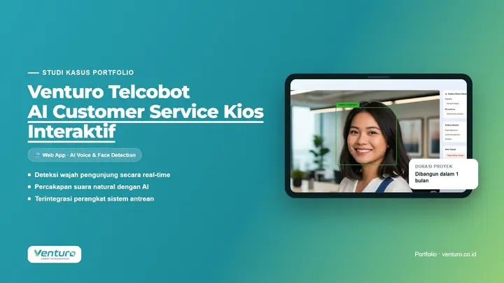 AI Customer Service Kios untuk Venturo Telcobot